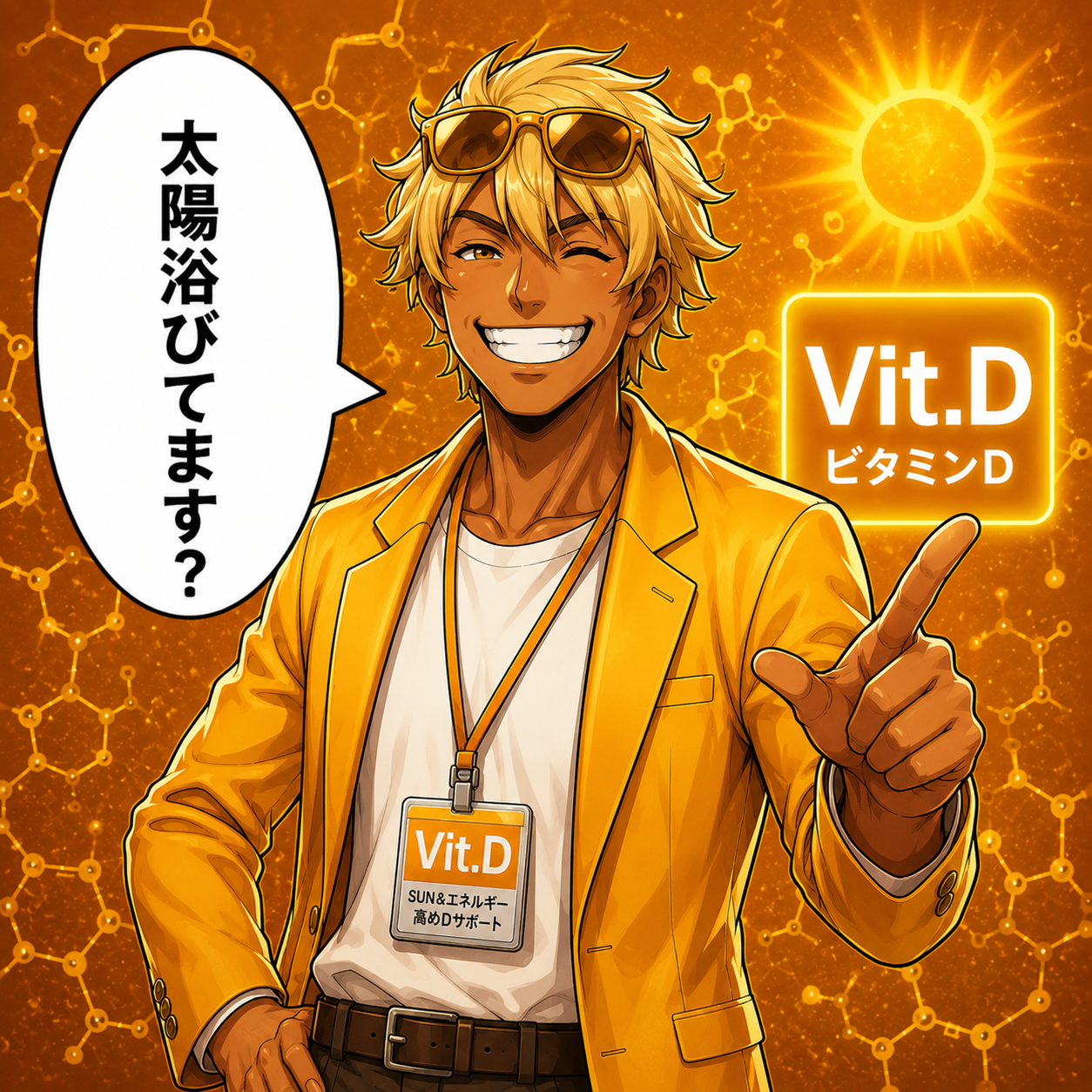 ビタミンD太陽社員